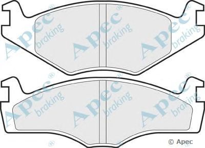 APEC BRAKING pad438 -  Комплект тормозных колодок, дисковый тормоз